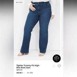 Like new! Lane Bryant size 20L High Rise Boot Cut with flex magic waistband!